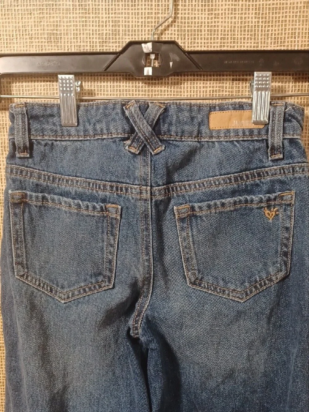 Justice Girls Dark Blue Straight-Leg Jeans